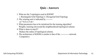 Unsupervised learning networks | PPTX