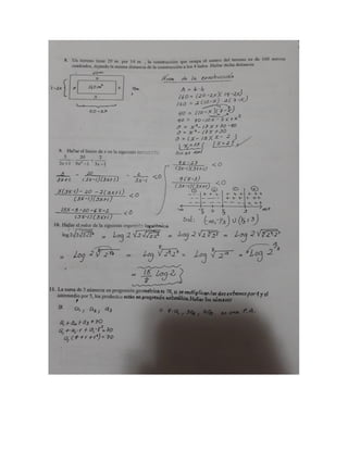 Examen de ingreso 2 2009