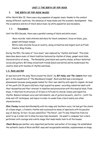 2. the birth of pop rock | PDF