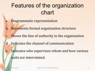 Organisation Features Management process - organizing | PPTX