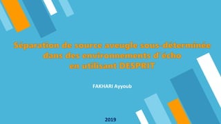 2019
FAKHARI Ayyoub
 