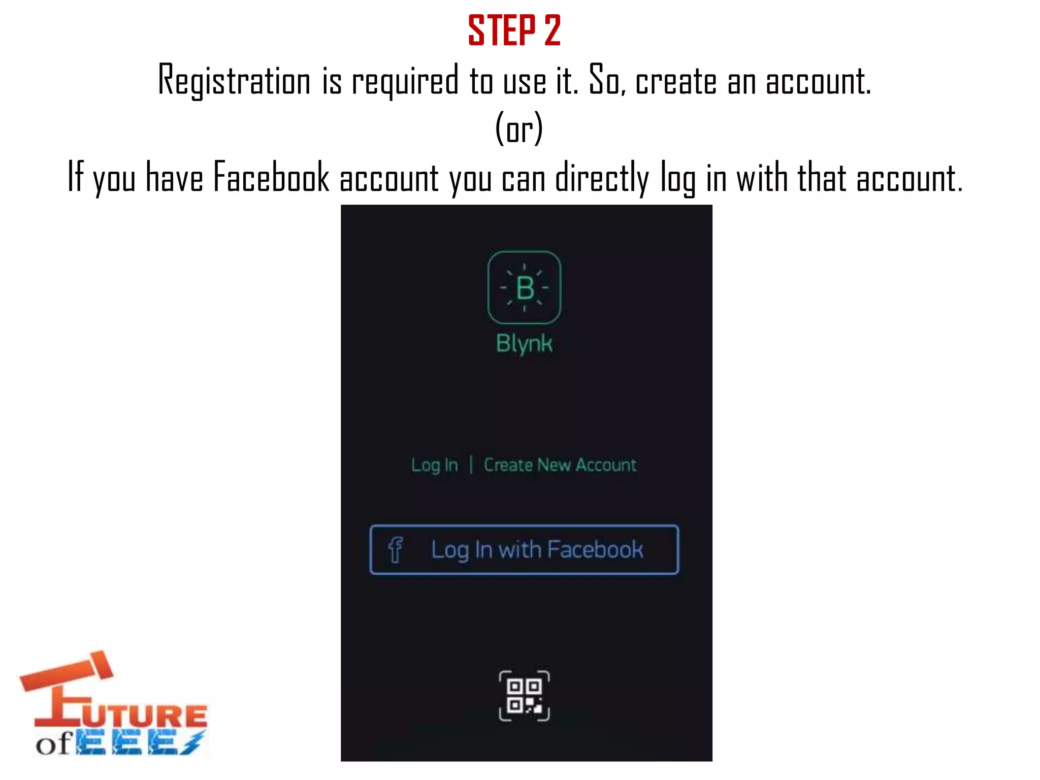 STEP 2
Registration is required to use it. So, create an account.
(or)
If you have Facebook account you can directly log in with that account.
 