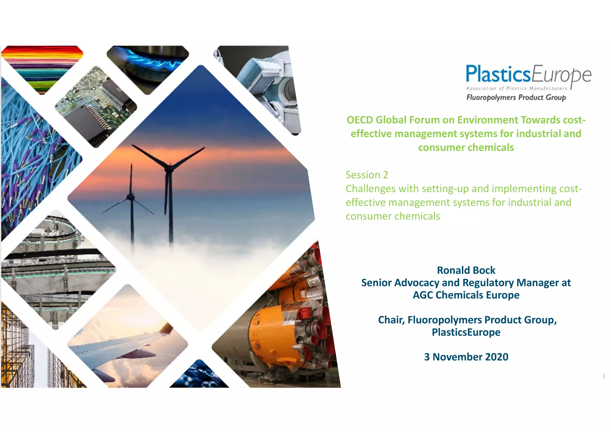 Global Forum on Environment dedicated to chemicals management Ronald