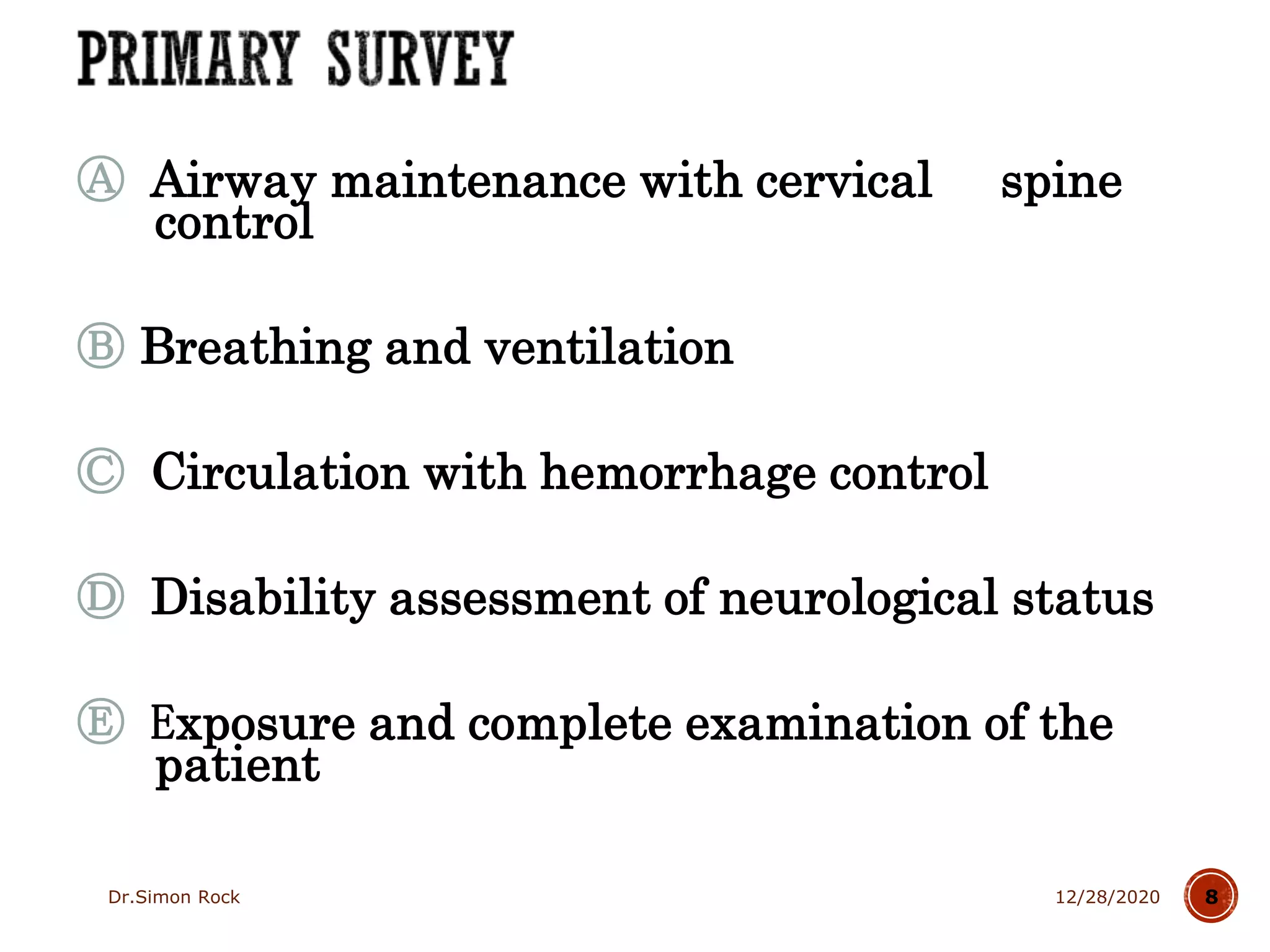 2.  management of maxillofacial trauma 1