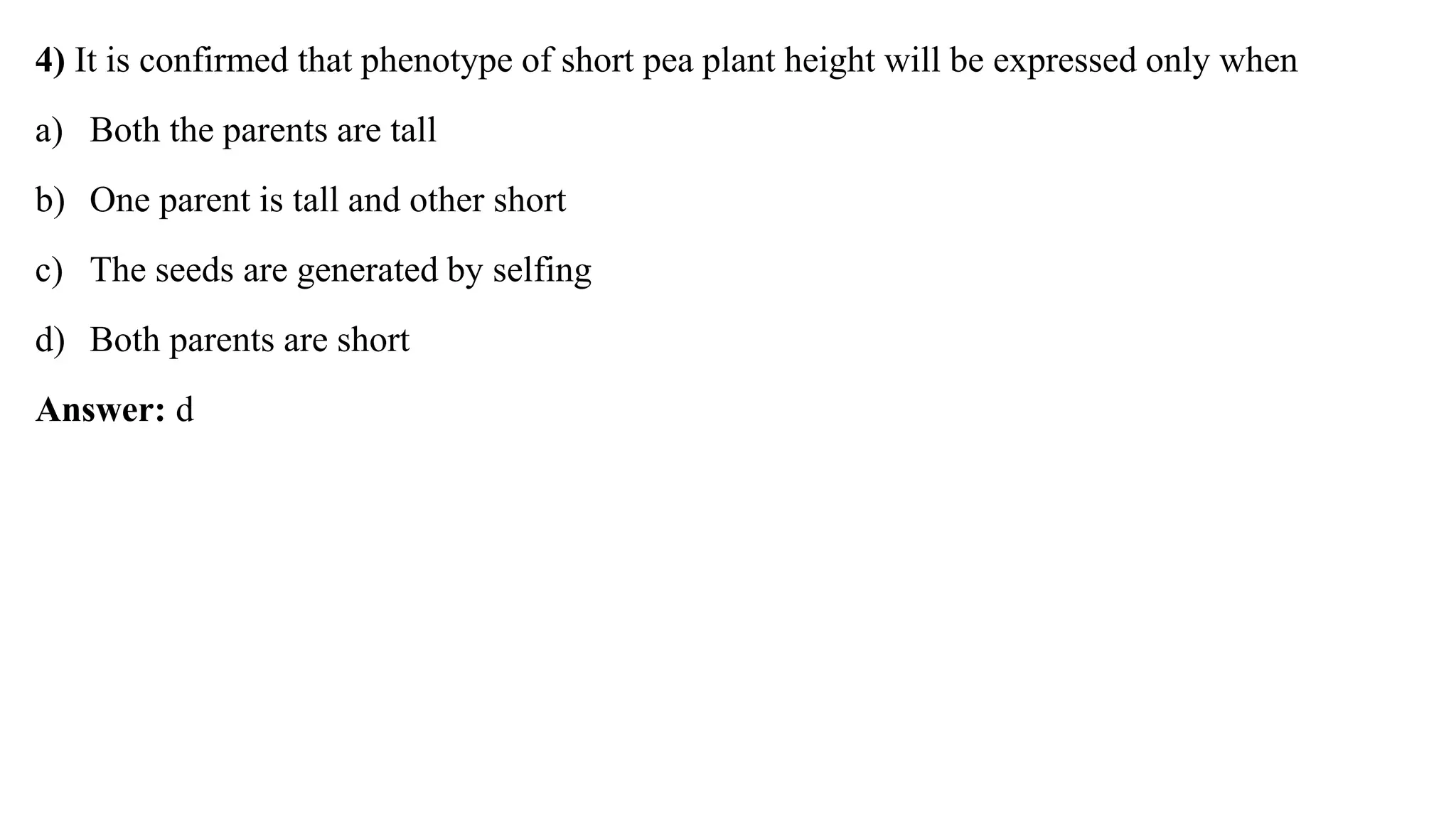 Mendelian Laws of Inheritance