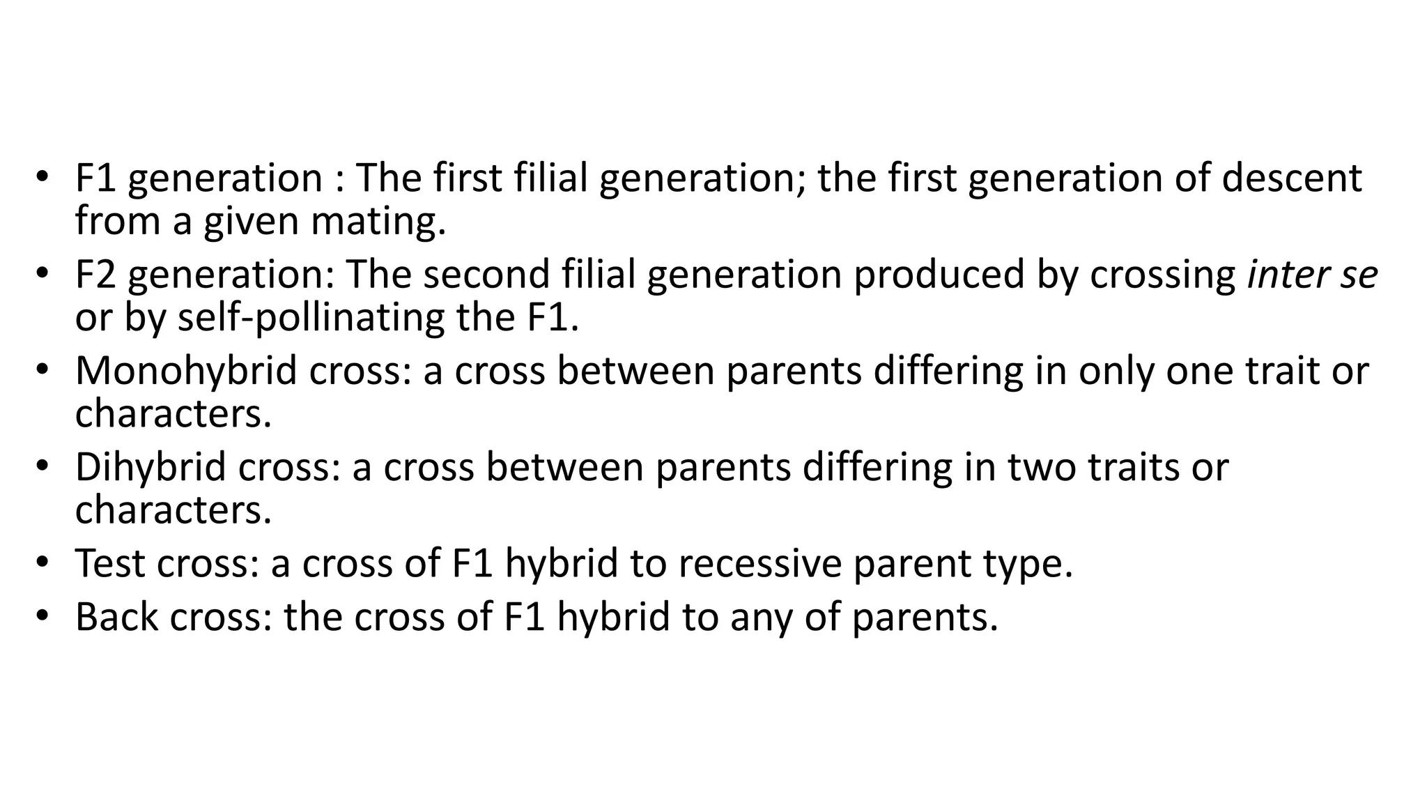 Mendelian Laws of Inheritance