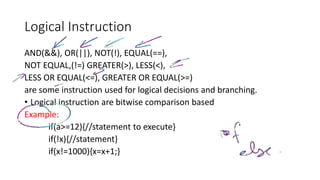 2.2 variable arithmetics and logics