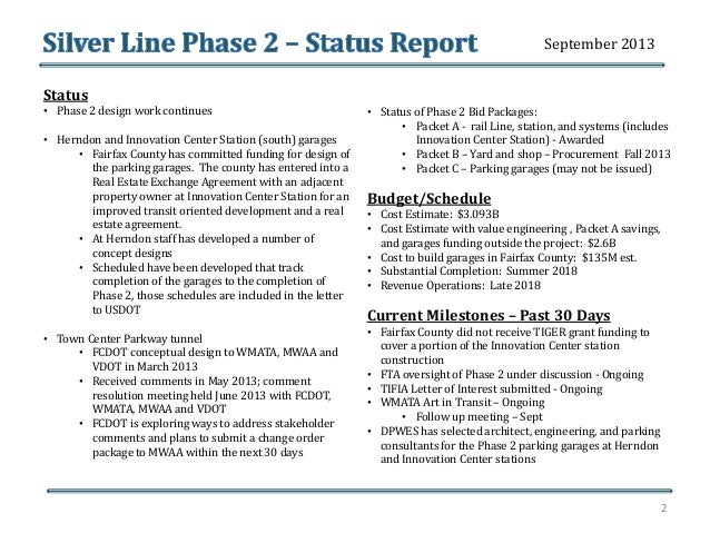 work status report