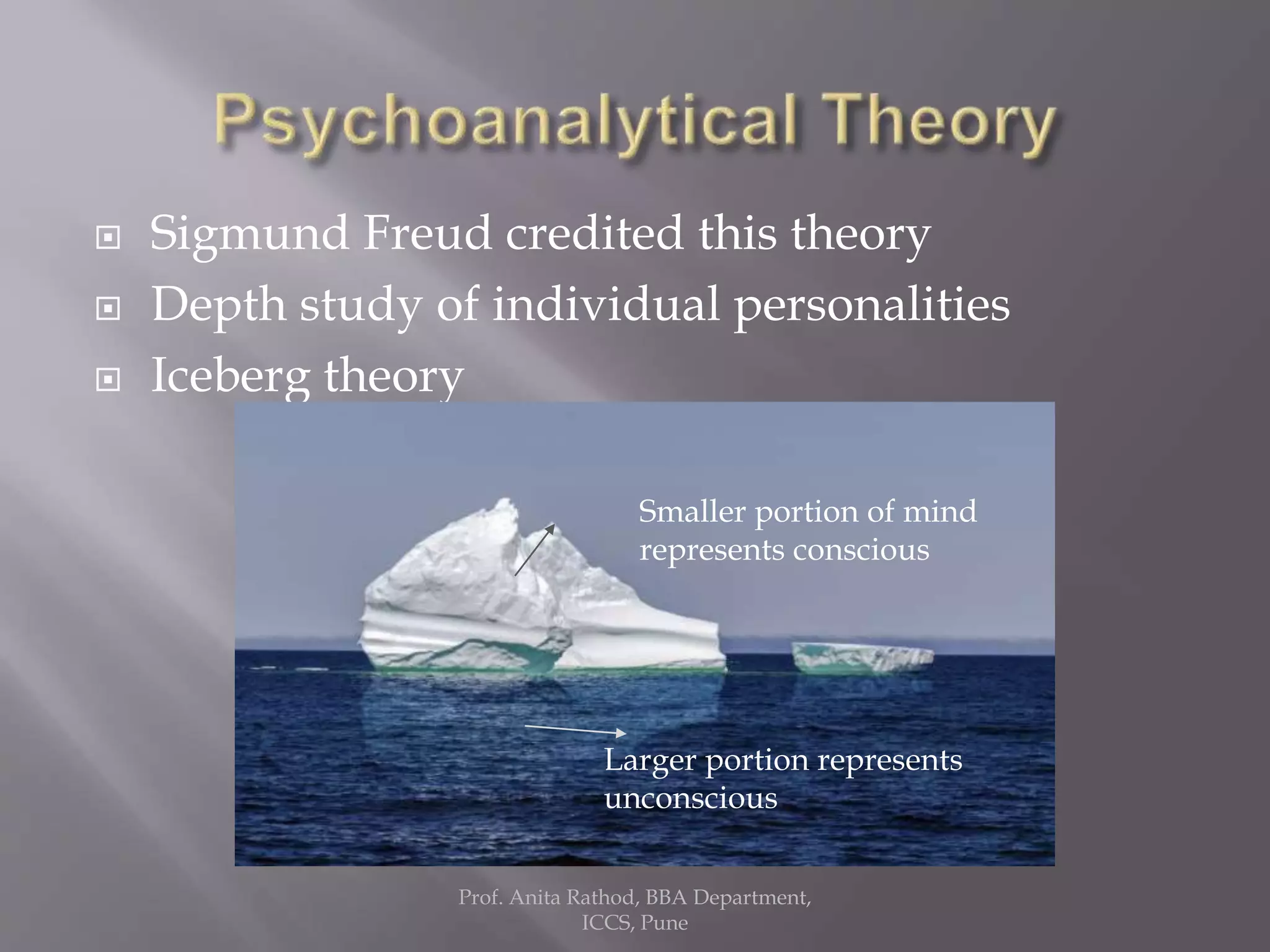 Individual determinants of organisational behaviour