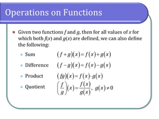 2.8 Function Operations and Composition | PDF