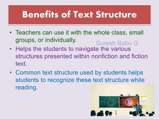 Academic language across subjects - Functions and Text Structure | PPT
