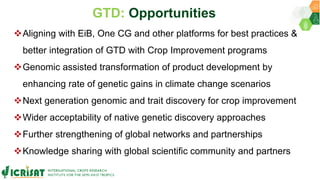 Research Program Genetic Gains (RPGG) - Review Meeting 2021: Genomics & Trait Discovery By Dr Rajeev Gupta