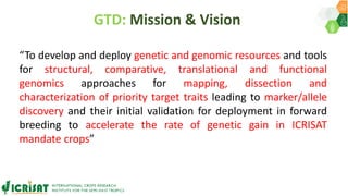 Research Program Genetic Gains (RPGG) - Review Meeting 2021: Genomics & Trait Discovery By Dr Rajeev Gupta