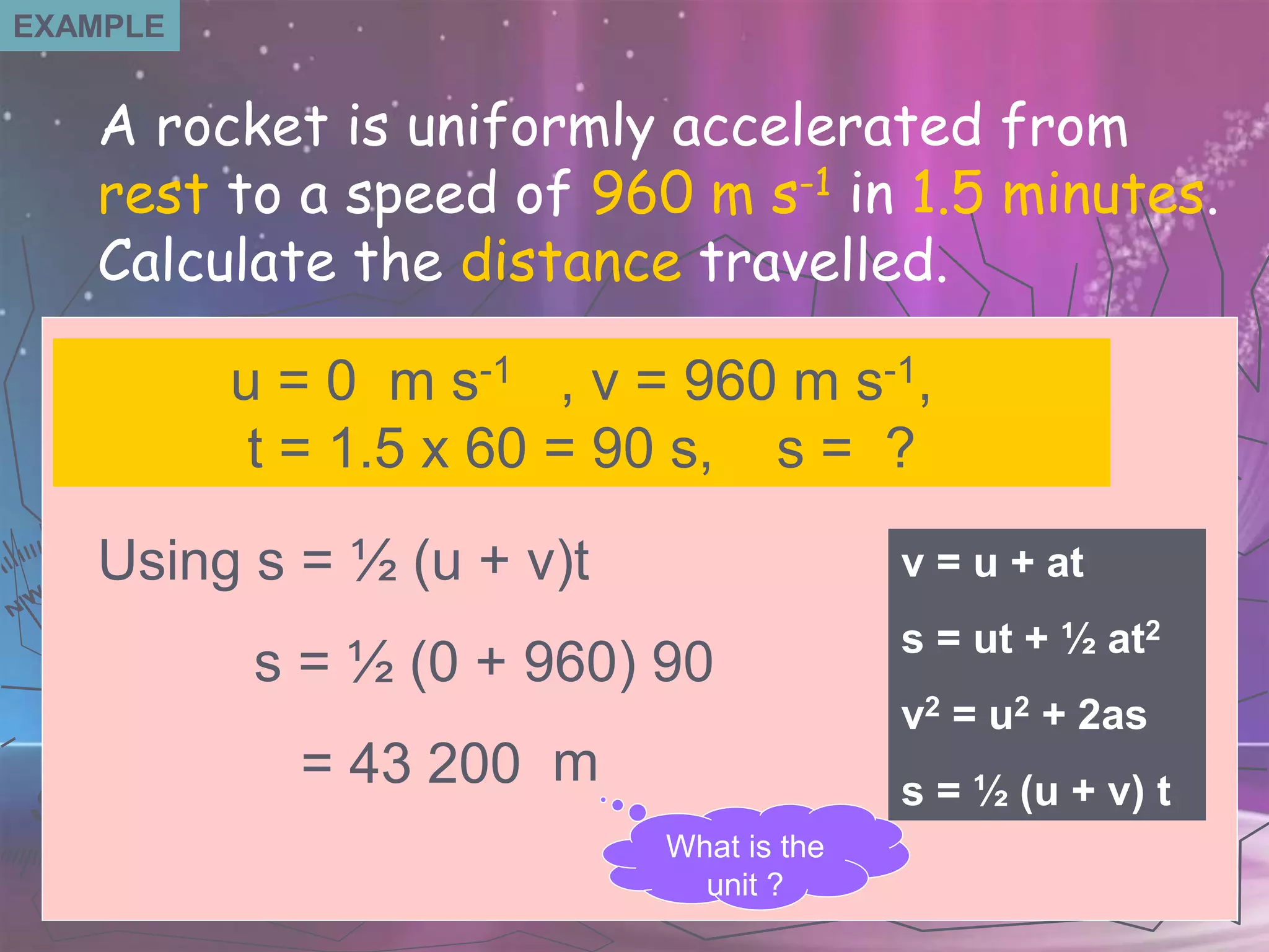 PHYSICS KSSM FORM 4 (2.1 Linear Motions)