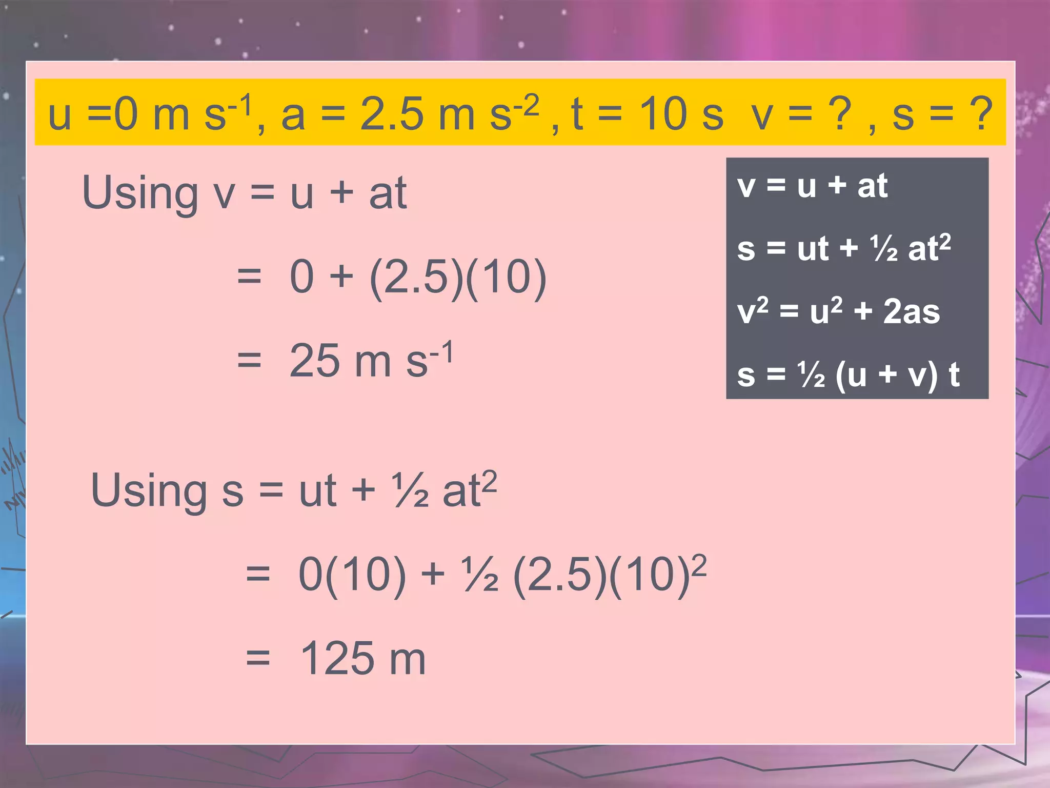 PHYSICS KSSM FORM 4 (2.1 Linear Motions)