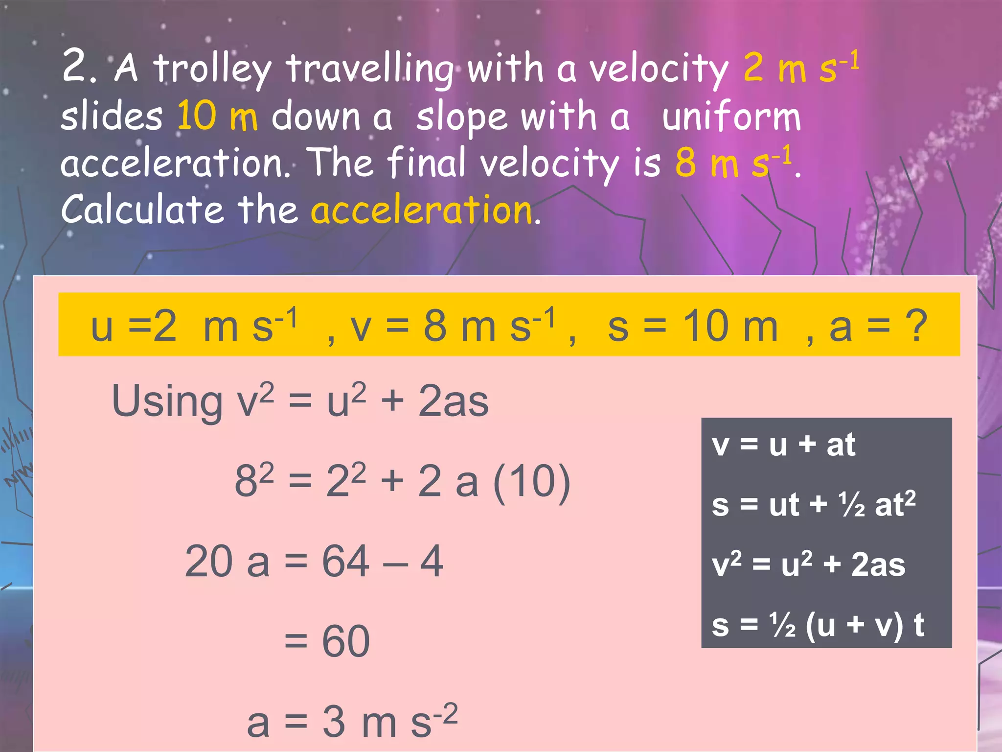 PHYSICS KSSM FORM 4 (2.1 Linear Motions)