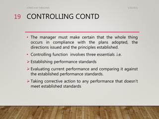 MANAGEMENT FUNCTIONS | PPTX