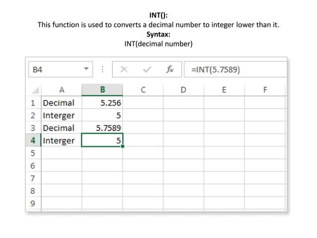 2. mathematical functions in excel | PDF | Programming Languages ...