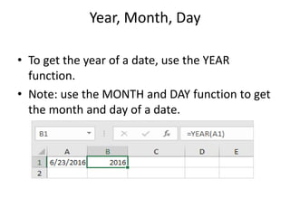 2. date and time function in excel | PDF