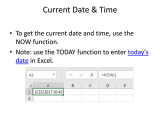 2. date and time function in excel | PDF