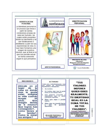 2. folleto identificación personal proyecto de vida jóvenes 
