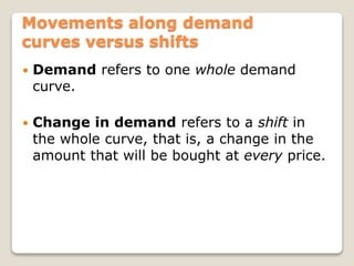 movement along demand curve and shift in demand curve... 2. demand and supply | PPT