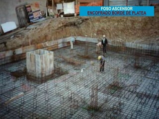 12
FOSO ASCENSOR
ENCOFRADO BORDE DE PLATEA
 