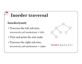Binary tree traversals (Divide and Conquer) | PPT