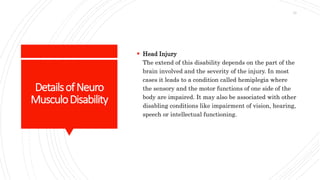 Head Disability Physical disabilities | PPT