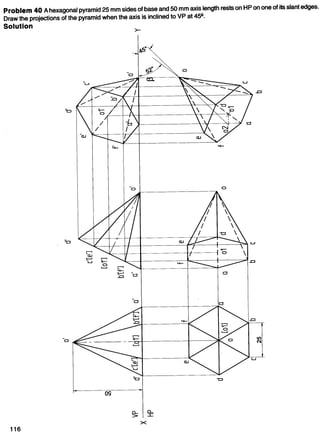 Projection of Solids- Engineering Graphics | PDF