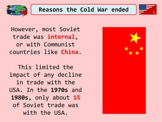 Reasons the Cold War ended - USSR defeat in Afghanistan | PPTX