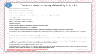 Documentación que será entregada bajo el siguiente orden:
• Solicitud de registro de títulos, diplomas y grados.
• Ficha de pago del arancel, debidamente pagada $3,079.00.
• Ficha de pago del pergamino, debidamente pagada $371.00.
• Certificado de graduado original (incluye acta de titulación) (Se tramita previamente en la Unidad de Egreso del CUVALLES).
• Impresión original de CURP.
• Acta de nacimiento original ("no se aceptan extractos").
• Original de la constancia de terminación de Servicio Social.
• 3 Fotografías tamaño título.
• Certificado de Secundaria, para los casos de egresados del Sistema de Educación Media Superior.
• Certificado de Bachillerato para los admitidos a T.S.U. y Licenciaturas.
• En caso de revalidaciones, equivalencias o acreditaciones anexar original del dictamen correspondiente, así como original del certificado de estudios parciales.
• Copia fotostática por ambos lados de la cédula profesional federal de estudios precedentes (ejemplo: para los casos de Nivelación de Lic. en Enfermería y Nivelación de Lic. en Trabajo Social).
Notas:
• La solicitud y las fichas de pago las obtienes una vez tecleada la opción de "Guarda Registro".
• Para el caso de Instituciones con reconocimiento de Validez Oficial de Estudios (Incorporadas) deberá presentar un Certificado de Graduado original (incluye acta de titulación), así como el
Certificado de Bachillerato.
• Las fotografías deben ser recientes, de estudio, blanco y negro, rectangulares, sin marco, con fondo blanco. Deben ser de 9 cm. de alto x 6 cm. de ancho, de frente, sin desvanecer, la cara
medirá 3.5 cm. de la barbilla a la punta del pelo y para el caso de las enfermeras, de la barbilla a la punta de la cofia.
• Los hombres deberán vestir saco y corbata, las mujeres blusa en color liso y saco.
• Es responsabilidad del usuario acreditar mediante el acta de nacimiento cualquier resolución de un Juez respecto a aclaraciones y/o correcciones de nombre, fecha y lugar de nacimiento, o de
reconocimiento por parte del padre realizadas posterior a su ingreso al programa educativo que desea registrar.
Nota: Sólo debes de preocuparte por entregar la documentación que no se ha entregado previamente.
Nota: Los requisitos y los tiempos están sujetos a cambios sin previo aviso.
16
 