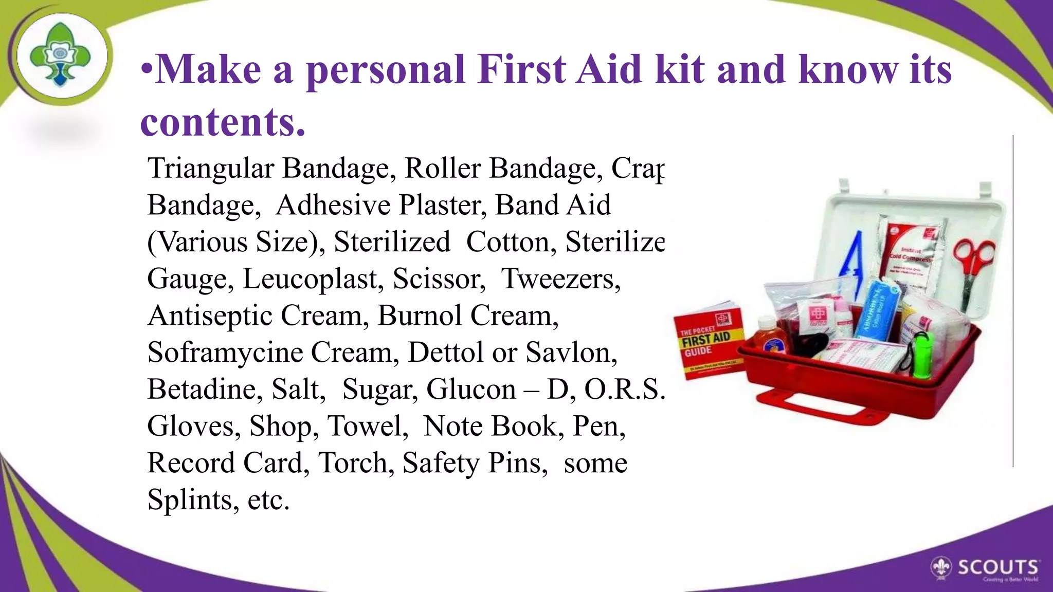 GOLDEN RULES OF FIRST AID PPT