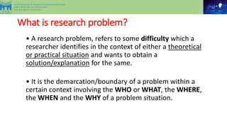 2. lecture 2 formulation of a research problem | PPT