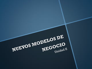 Nuevos modelos de negocio | PDF