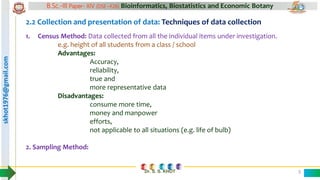 2. Biostatistics types and methods of data collection | PPTX
