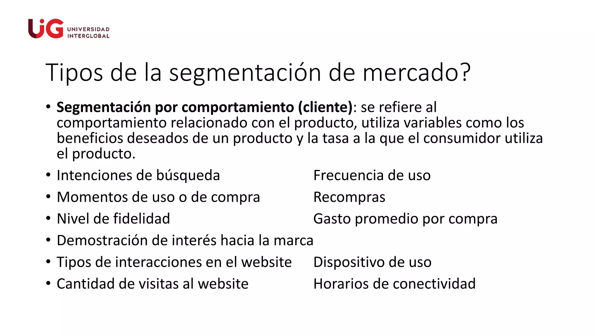 2. segmentación de mercado y posicionamiento | PPT