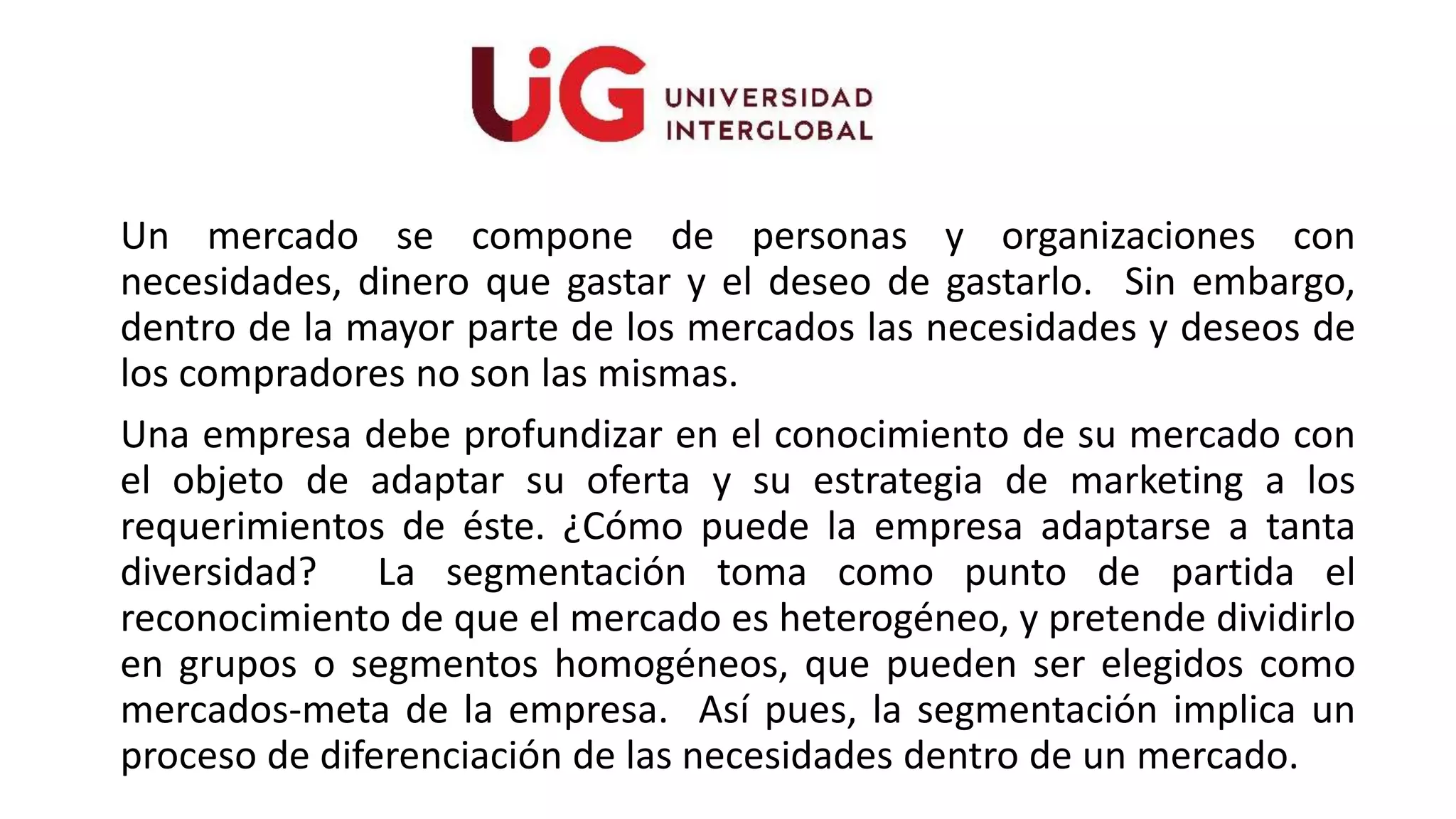 2. segmentación de mercado y posicionamiento | PPT