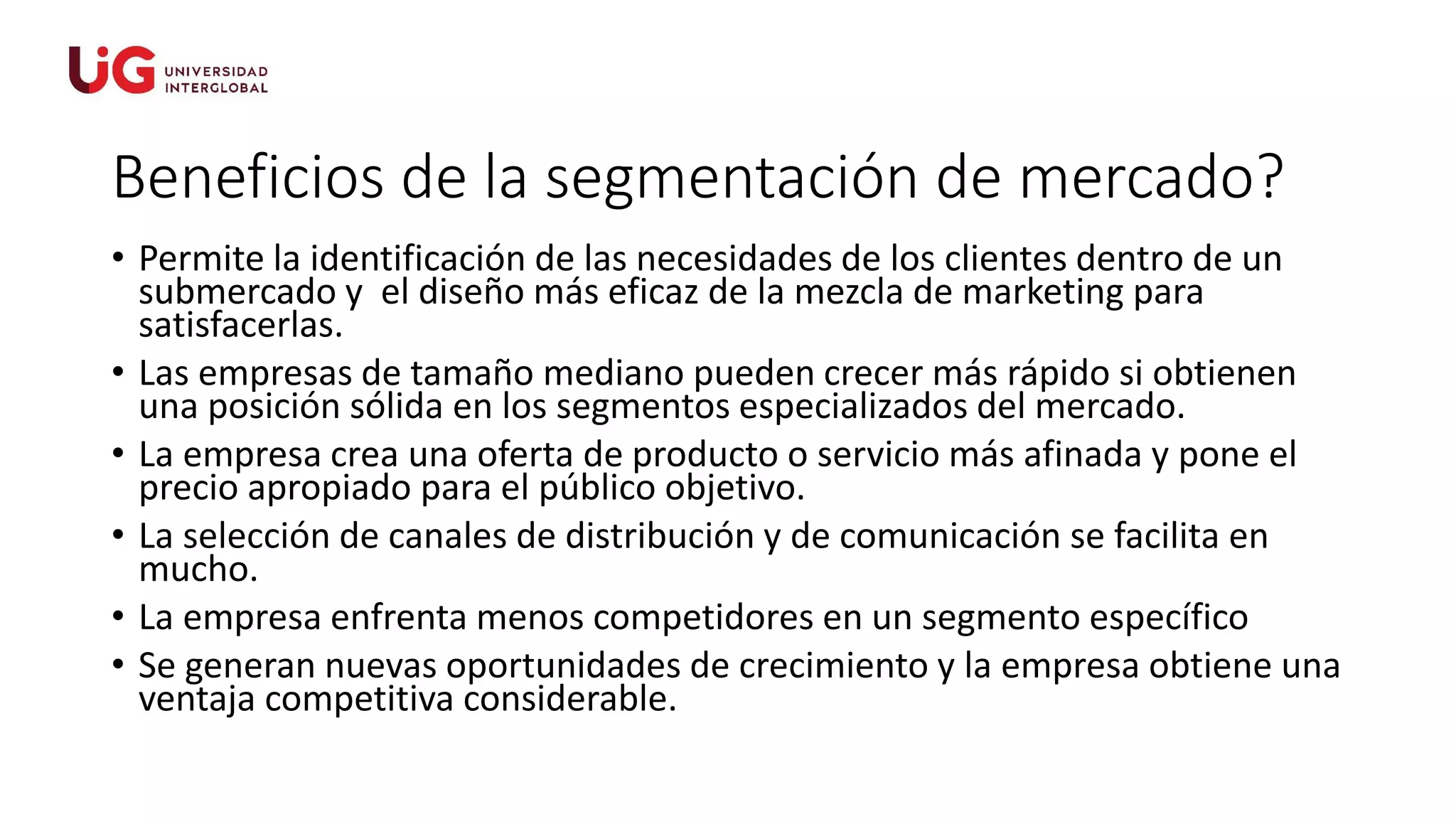 2. segmentación de mercado y posicionamiento | PPT