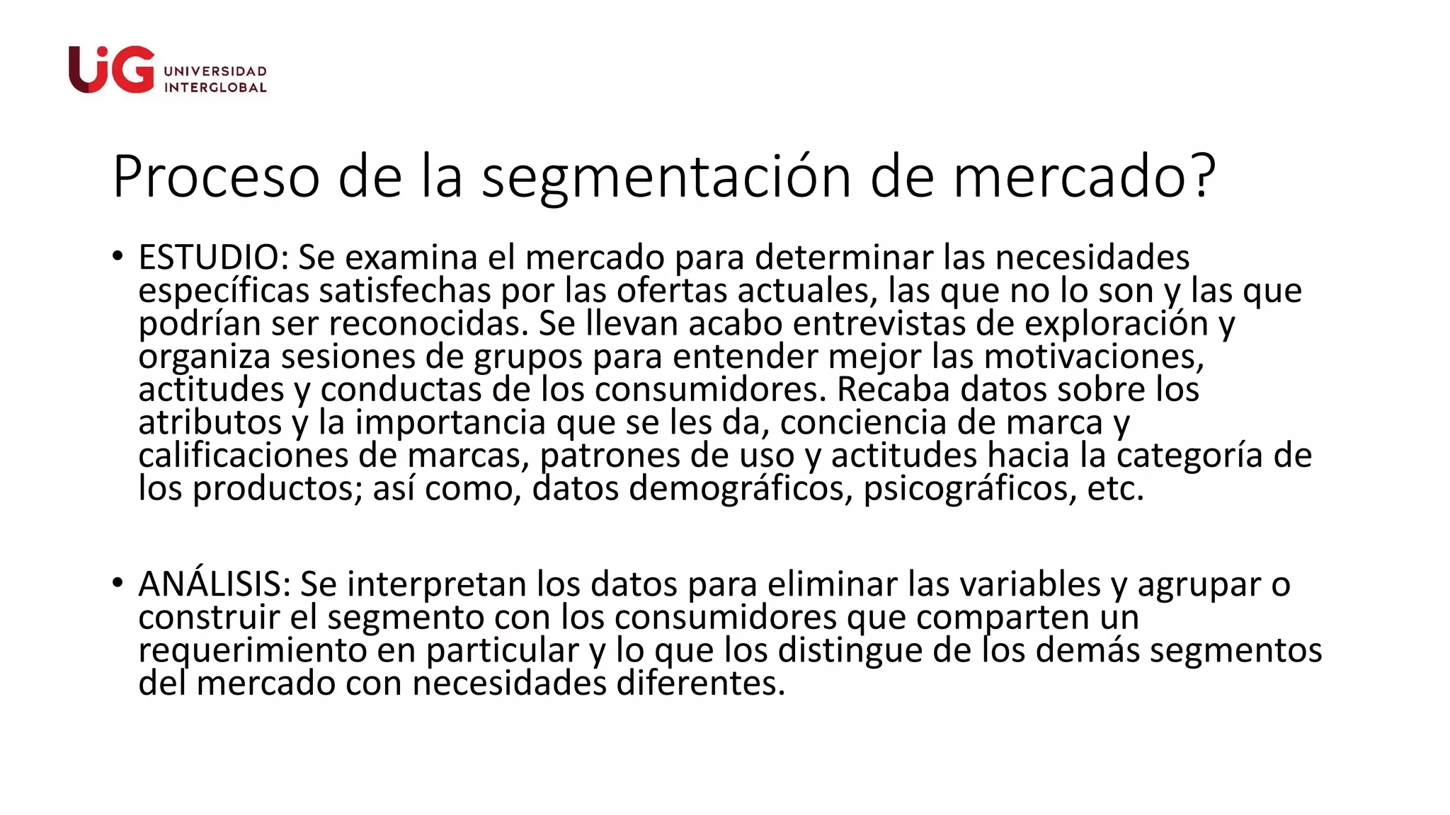 2. segmentación de mercado y posicionamiento | PPT