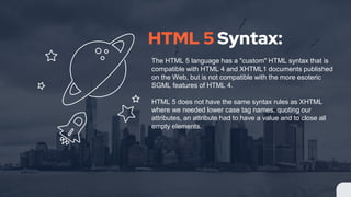 HTML 5: Syntax | PPT
