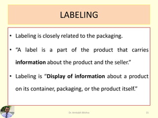 Packaging and Labaling | PDF