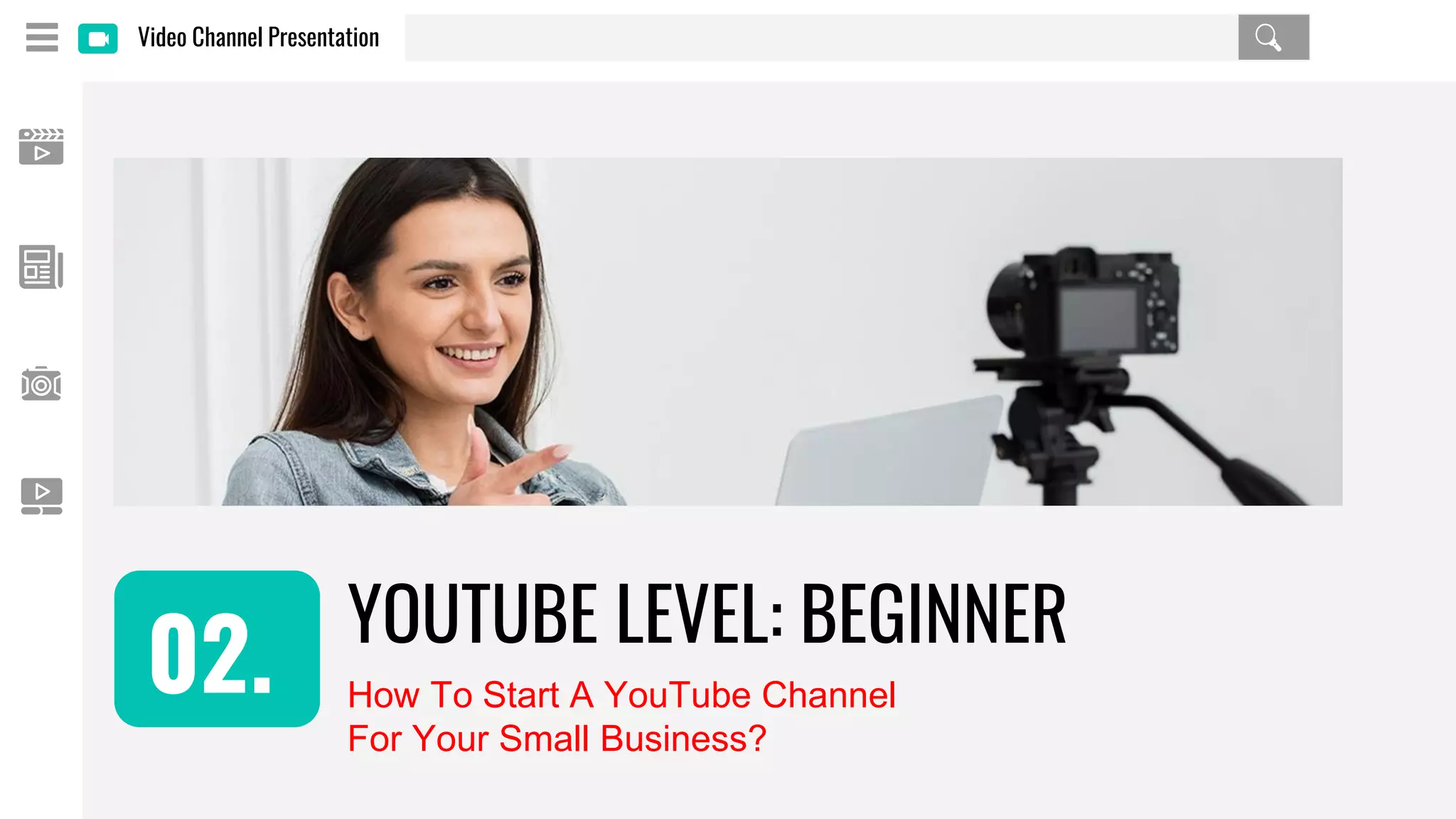 YouTube channel creation PPT