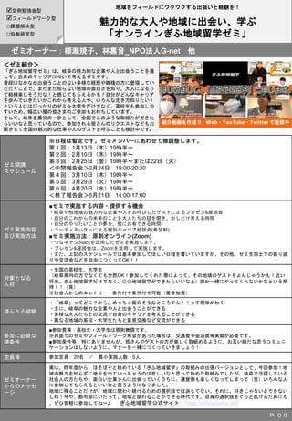 つながるキャンパス社会連携ゼミ第2期一覧 つながるキャンパス社会連携ゼミ第2期一覧