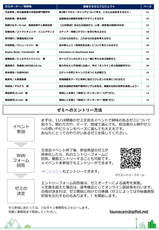 つながるキャンパス社会連携ゼミ第2期一覧 つながるキャンパス社会連携ゼミ第2期一覧