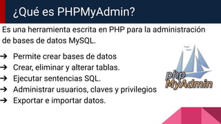 Bases de datos con PHP y Mysqli | PDF