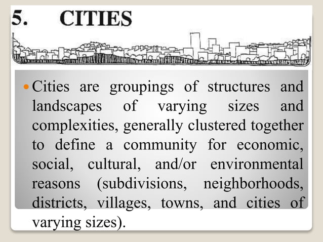 components of the built environment | PPTX | Civil Engineering Industry ...