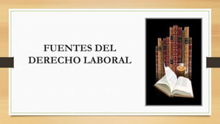 FUENTES DEL
DERECHO LABORAL
 