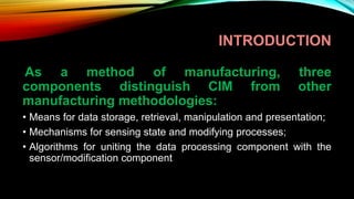 2. introduction to computer integrated manufacturing | PPTX