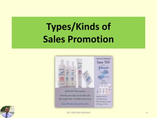 Types/Kinds of
Sales Promotion
DR. AMITABH MISHRA 6
 